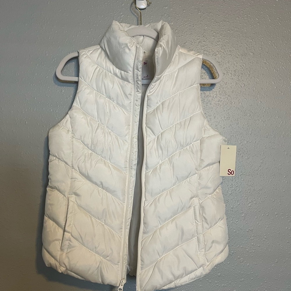 White Puffer Vest